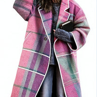 Lady's Multi -color  Long-sleeved  Coat
