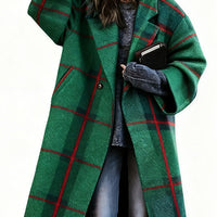 Lady's Multi -color  Long-sleeved  Coat