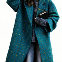 Lady's Multi -color  Long-sleeved  Coat