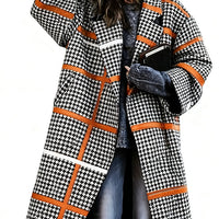Lady's Multi -color  Long-sleeved  Coat