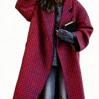 Lady's Multi -color  Long-sleeved  Coat
